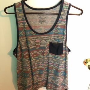 American Eagle Men’s Aztec Print Tank Top Size M